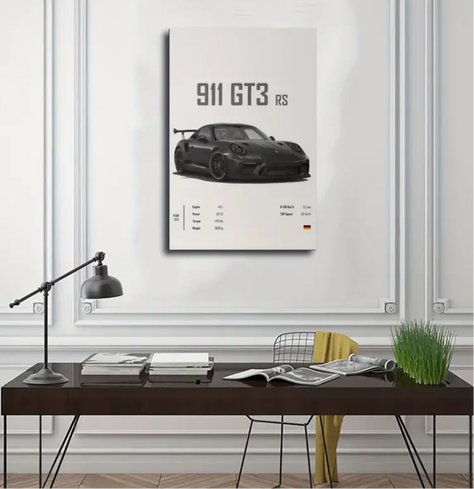 Porsche “GT3 rs” Wall Canvas